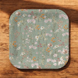 Sage Green Wildflower Boho Baby shower in Bloom Papieren Bordje<br><div class="desc">Op zoek naar de perfecte papieren borden om je wildflower boho baby shower decor te verheffen? Zoek niet verder dan deze prachtige en grillige servetten! Deze servetten zijn gemaakt van hoogwaardige materialen en voorzien van een prachtige wilde bloemenprint, en zullen zeker indruk maken op uw gasten. Met hun bohemien-geïnspireerde design...</div>