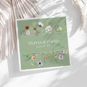 Sage Green Wildflower Custom Servet