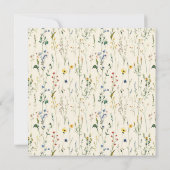 Sage Green Wildflower RSVP-kaart (Achterkant)