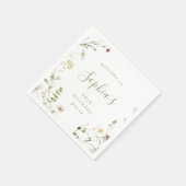 Sage Green Wildflower Rustiek Boho Elke leeftijd V Servet (Hoek)