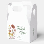 Sage Green Wildflower Weddenschap Hartelijk dank Bedankdoosjes (Geopend)