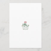 Sage Green Wildflower Wedding Design Flat Program Programmakaart (Achterkant)