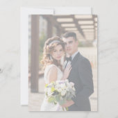 Sage Green Wildflower Wedding Invitation Kaart (Achterkant)