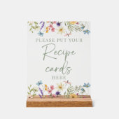 Sage Green Wildflowers Vrijgezellenfeest Receptenb Acryl Bord (Voorkant)