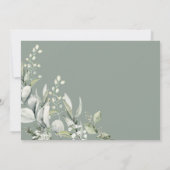 Sage Green Woodland One-deerful 1st Birthday Boy Kaart (Achterkant)