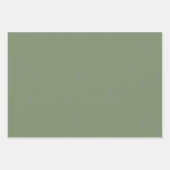 Sage Green Wrapping Papieren vellen (Voorkant 3)