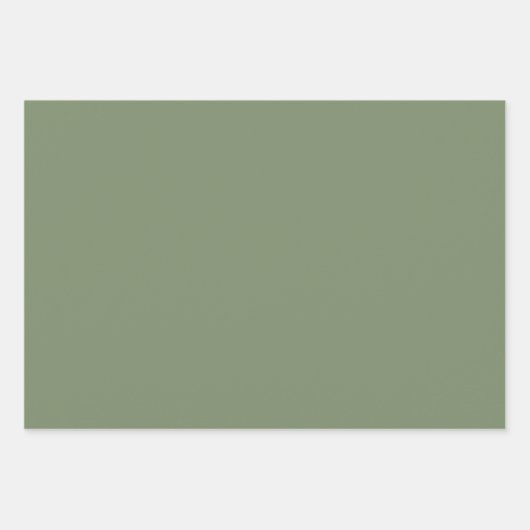 Sage Green Wrapping Papieren vellen (Voorkant)