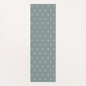 Sage Green Zen Om Pastel Custom Name Yogamat (Voorkant)