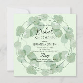 Sage GreenAquarel groen Vrijgezellenfeest Kaart (Voorkant)