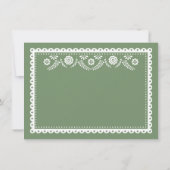 Sage GreenCielito Lindo Baby shower Muchas Gracias Bedankkaart (Achterkant)