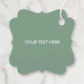 Sage Greenery Bekijk mij Labels kweken, Baby showe (Achterkant)