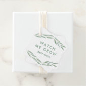 Sage Greenery Bekijk mij Labels kweken, Baby showe (In situ)