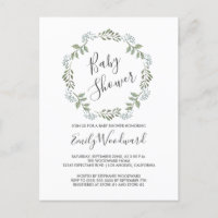 Sage Greenery Botanical WreatBaby shower