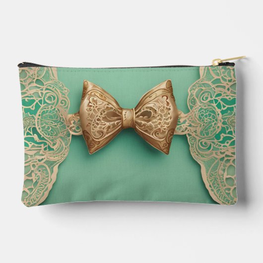 Sage Greenery Bow Stropdas AI kunst Etui (Achterkant)