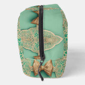 Sage Greenery Bow Stropdas AI kunst Toilettasje (Rechts)