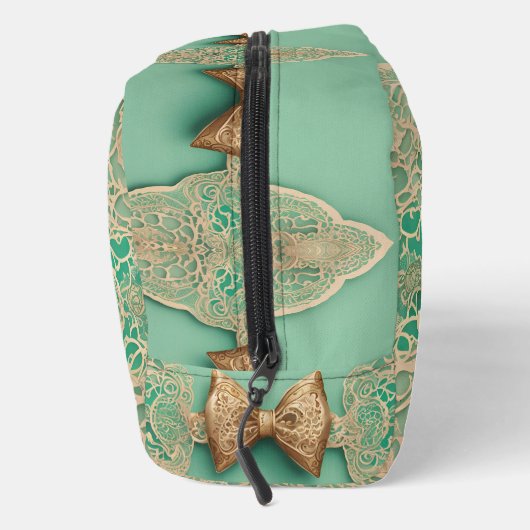 Sage Greenery Bow Stropdas AI kunst Toilettasje (Rechts)