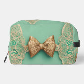 Sage Greenery Bow Stropdas AI kunst Toilettasje (Achterkant)