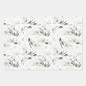 Sage Greenery Elegant Soft Silver Foliage Inpakpapier Vel (Voorkant 3)