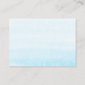 Sage Greenery en Blue Typography Books for Baby Informatiekaartje (Achterkant)