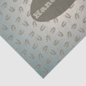 Sage Greenery Leaf Hand Made of Bedankt Tissuepapier (Detail)