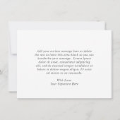 Sage Greenery Pink Floral Dusty Roos Wedding Bedankkaart (Achterkant)