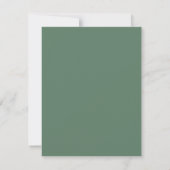 Sage Greenery Stylish Script Elegant Minimalist Notitiekaartje (Achterkant)