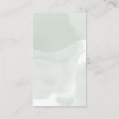 Sage Greenery White Rose Wedding Registry Informatiekaartje (Achterkant)