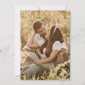 Sage Greenery White Rose Wedding Save The Date (Achterkant)