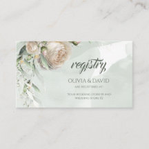 Sage Greenery Witte Rozen Huwelijksregister