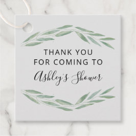 Sage GreenGenery Vrijgezellenfeest Dank u Bedankjes Labels