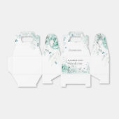 Sage greens Bloemenbruiloft gepersonaliseerd Bedankdoosjes (Uitgevouwen)