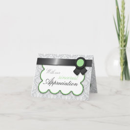 Sage & Grey Damask Elegant bedankt je kaarten