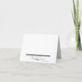 Sage & Grey Damask Elegant bedankt je kaarten (Achterkant)