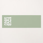 Sage Groen Aangepaste Logo Promotiebedrijf Yogamat (Achterkant (horizontaal))