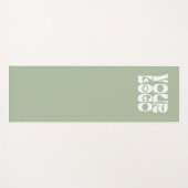 Sage Groen Aangepaste Logo Promotiebedrijf Yogamat (Voorkant (horizontaal))