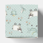 Sage Groen Baby Patroon Bedankdoosjes (Bovenkant)