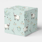 Sage Groen Baby Patroon Bedankdoosjes (Achterkant)