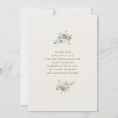 Sage Groen Baby shower Kaart (Achterkant)