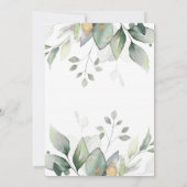 Sage groen ballon Baby shower Kaart (Achterkant)