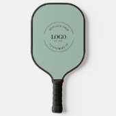 Sage groen Bedrijf logo Eenvoudige Promotionele Aa Pickleball Paddle (Achterkant)