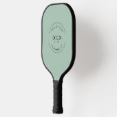 Sage groen Bedrijf logo Eenvoudige Promotionele Aa Pickleball Paddle (Links)