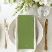 Sage Groen & Blauw Gestreept Trouwmenu Menu