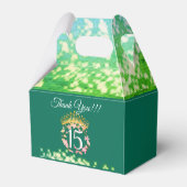 Sage Groen  Boho Quinceañera Spaans Favor Bedankdoosjes (Achterkant)