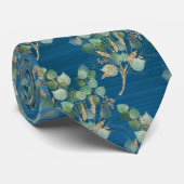 SAGE GROEN BOTANISCH BLAUWGROEN BLAUW MANNEN STROP STROPDAS (Opgerold)