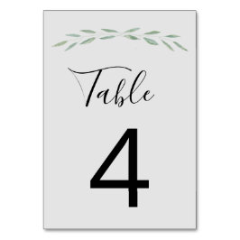 Sage Groen Bruiloft Tafel Aantal Kaarten