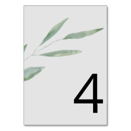 Sage Groen Bruiloft Tafel Aantal Kaarten