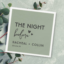 Sage Groen Chic Eenvoudig Modern Repetitie Diner Servet