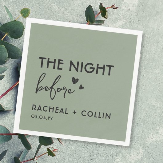 Sage Groen Chic Eenvoudig Modern Repetitie Diner Servet