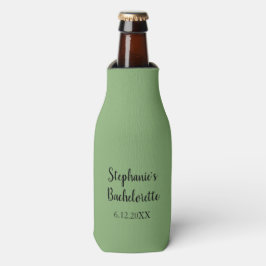 Sage Groen Classy Bruiloft Bachelorette Favor Gift Flesjeskoeler