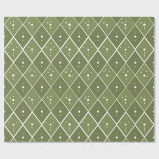 Sage Groen Diamant Modern Scandinavisch Cadeaupapier